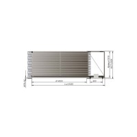 Откатные ворота Alutech 4000x2000 мм. АЛЮТЕХ
